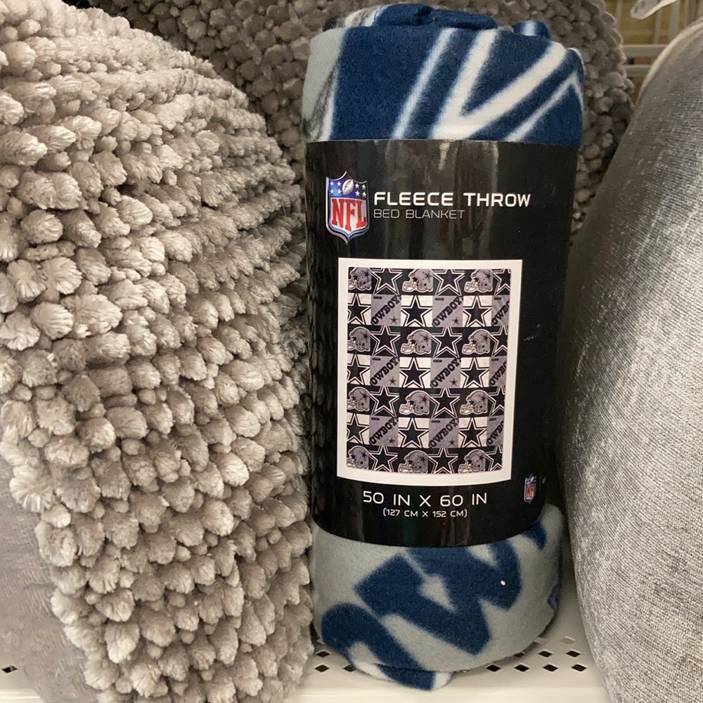 DALLAS COWBOYS Fleece Throw bed blanket Official NFL BRAND NEW
